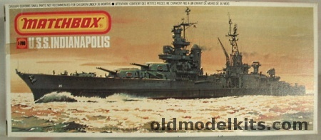 Matchbox 1/700 USS Indianapolis CA35 Heavy Cruiser, 40165 plastic model kit